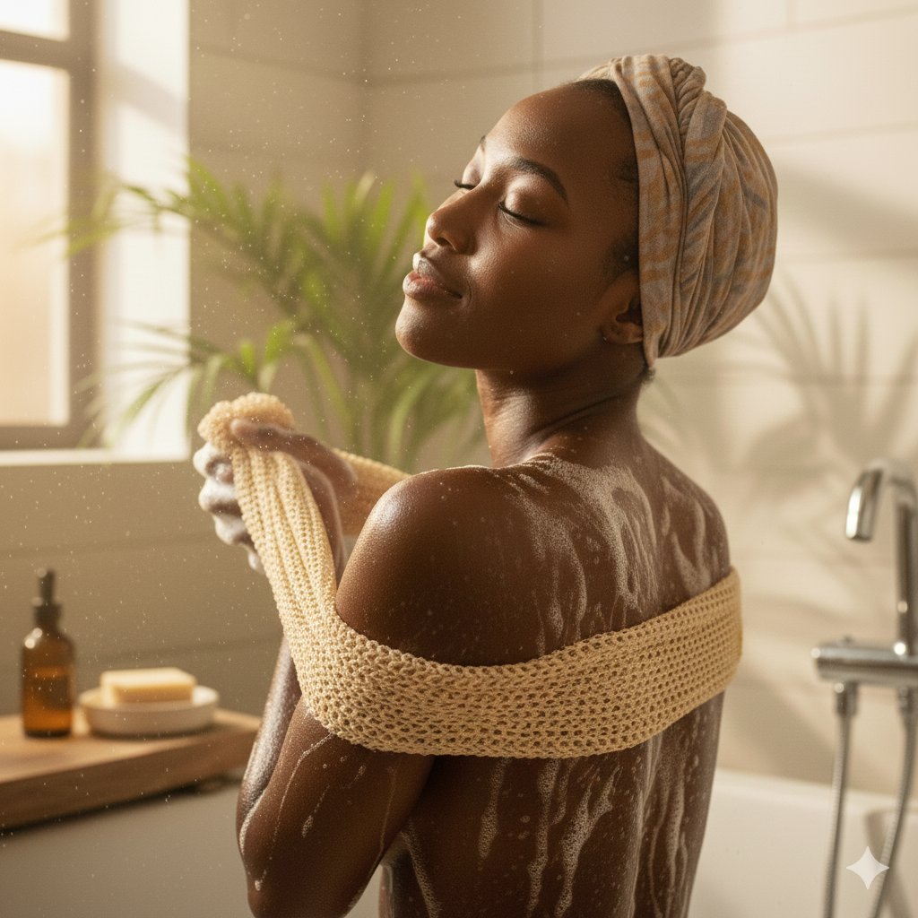 African Ritual - Geleneksel Afrika Banyo Lifi Kahverengi